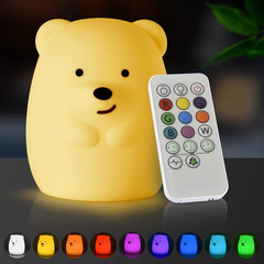 Luminária Abajur Led Infantil Urso Sem Fio Pet Light - comprar online