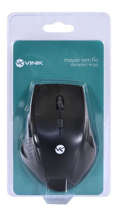 Mouse Sem Fio 2.4 Gh 1200 Dpi Dynamic Ergo Dm110 Vinik Usb