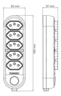 Extensao 5 Tomadas 2p+t 10a/250v 1,5m Multiplas Tramontina na internet