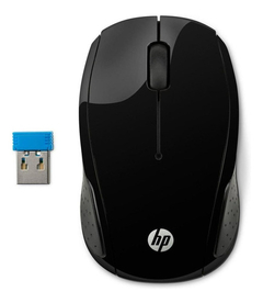 Mouse Sem Fio Hp 200 Oman 1000 2.4ghz Preto Original na internet