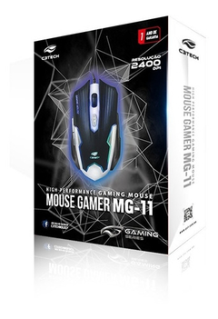 Mouse Gamer Com Fio Usb Mg-11bsi Preto/prata C3tech C/ Leds - loja online