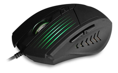 Mouse Gamer Com Fio Usb Mg-10bk Preto C3tech 2400 Dpi Leds - comprar online