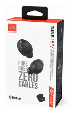 Fone De Ouvido Jbl Bluetooth Tune 115tws Bt Preto Original - Supryshop 