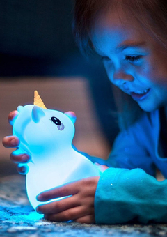 Luminária Abajur Led Infantil Unicórnio Pet Light 9 Cores - comprar online