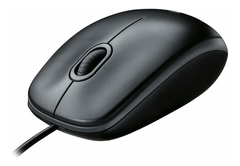 Mouse Logitech M100 Com Fio Usb Preto - comprar online