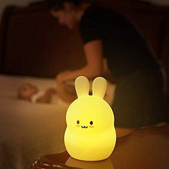 Luminária E Abajur Led Infantil Coelho Pet Light Led 9 Cores - comprar online