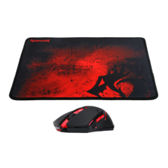 Kit Gamer Mouse Centrophorus e Mousepad Redragon M601-ba