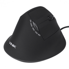 Mouse Vertical Com Fio Fit 1600dpi Vinik Preto na internet