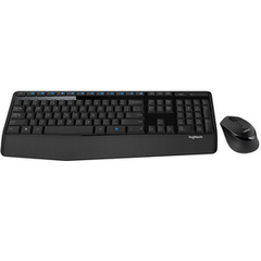 Kit Teclado E Mouse Logitech Mk345 Sem Fio Preto Abnt2 - Supryshop 