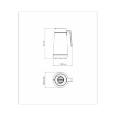 Bule Térmico Exata Tramontina Aço Inox 500ml Grafite