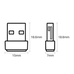 Adaptador Wireless Usb Ac600 Dual Band Archer T2u Nano na internet