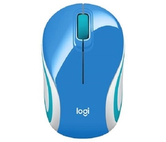 Mini Mouse Logitech M187 Sem Fio Azul 1000dpi Wireless