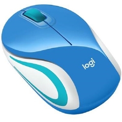 Mini Mouse Logitech M187 Sem Fio Azul 1000dpi Wireless - comprar online