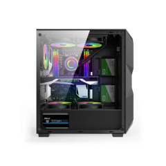 Gabinete Atx Gamer Hayom Gb1710 Com 3 Fans Rgb Vidro Lateral - comprar online