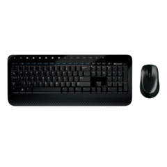 Kit Teclado E Mouse Sem Fio Microsoft 2000 Preto Wireless - Supryshop 