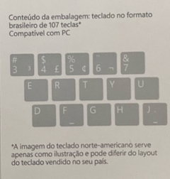 Kit Teclado E Mouse Sem Fio Microsoft 2000 Preto Wireless