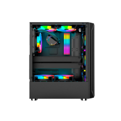 Gabinete Atx Gamer Hayom Gb1706 Com 3 Fans Frontal Rgb - comprar online