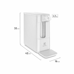 Purificador De Água Electrolux Pure 4x Branco Compacto Pe12b - comprar online