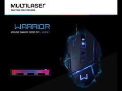 Mouse Gamer Warrior Ivor Mo261 3200dpi 4 Velocidades Led - loja online