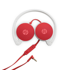 Fone Com Microfone Headset Casque Dobravel H2800 Vermelho HP - comprar online