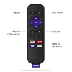 Roku Express 3930 BR Streaming Player Hdmi Full Hd Controle - comprar online