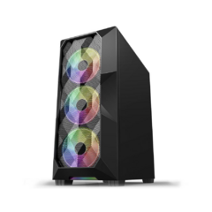 Gabinete Atx Gamer Hayom Gb1710 Com 3 Fans Rgb Vidro Lateral na internet