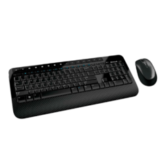 Imagem do Kit Teclado E Mouse Sem Fio Microsoft 2000 Preto Wireless