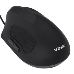 Mouse Vertical Com Fio Fit 1600dpi Vinik Preto - Supryshop 