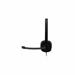 Headset com fio P2 Logitech H151 Stereo Microfone Original - Supryshop 