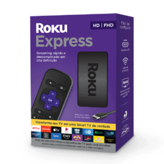 Roku Express 3930 BR Streaming Player Hdmi Full Hd Controle - loja online