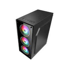 Gabinete Atx Gamer Hayom Gb1709 Com 4 Fans Rgb Vidro Lateral na internet