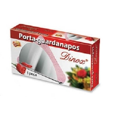 Porta Guardanapos Meia Lua Inox PGA-062 Dinox - Supryshop 