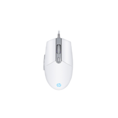 Mouse Gamer Hp M260 Com Fio Usb 6400dpi Branco Original Rgb