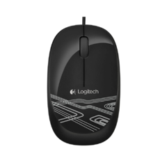 Mouse Optico Usb Logitech M105 Preto / Branco Com Fio