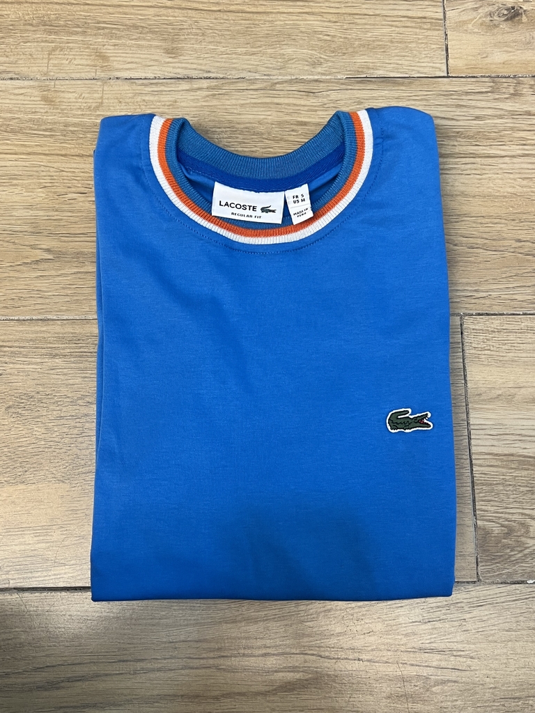 Camiseta Lacoste Brand Azul - Compre Agora