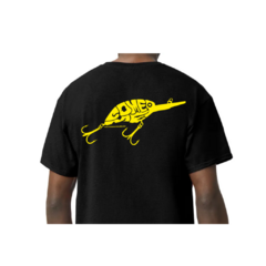 Playera Negra Señuelo Amarillo