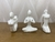 Esculturas de yoga em porcelana