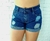 Shorts jeans barra dobrada ref 1207