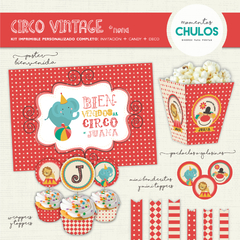 Kit Imprimible CIRCO VINTAGE