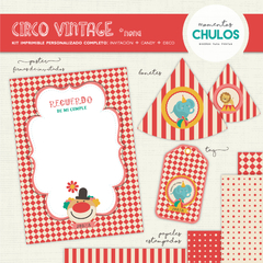 Kit Imprimible CIRCO VINTAGE en internet