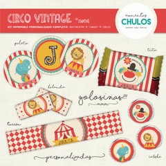 Kit Imprimible CIRCO VINTAGE - tienda online