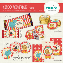 Kit Imprimible CIRCO VINTAGE - comprar online