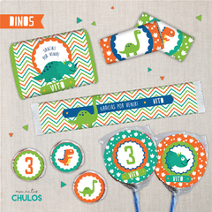 Kit Imprimible DINOS nuevo - Momentos CHULOS