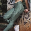 Legging Verde Militar - Cós V - Brocada - Modeladora - empina bumbum Ondas