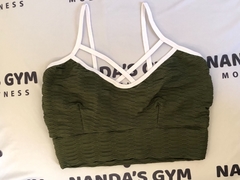 Conjunto Brocado Short e Top Susy - Verde Militar na internet