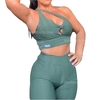 Conj. Short e Top Ondas - Verde Militar