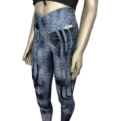 Legging Tie Dye Brocada - Cinza