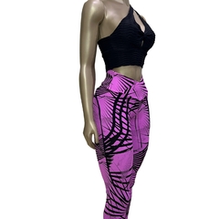 Legging Tie Die - Rosa/Preto - Jaquard - comprar online