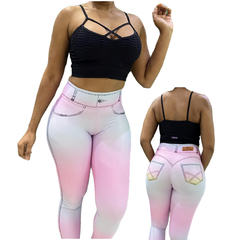 Legging Fake Jeans - Mod. 5 Rainbow na internet