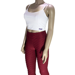 Legging Bordô - Brocada - Modeladora - empina bumbum Ondas Wave - comprar online